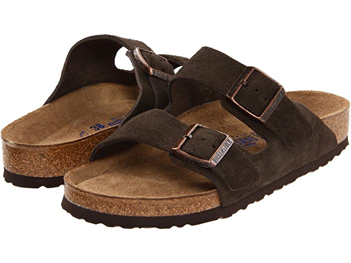 (取寄) ビルケンシュトック アリゾナ ソフト フットベッド - スエード (ユニセックス) Birkenstock Arizona Soft Footbed - Suede (Unisex) Mocha Suede
