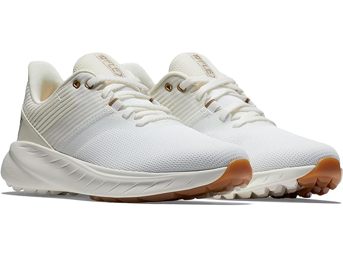 (取寄) フットジョイ ゴルフシューズ レディース FJ フレックス 大きいサイズ FJ FootJoy women FJ Flex White/Beige