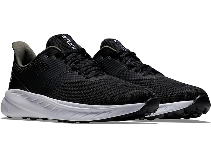 (取寄) フットジョイ ゴルフシューズ メンズ FJ フレックス 大きいサイズ FJ FootJoy men FJ Flex Golf Shoes Black