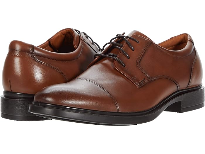 (取寄) フローシャイム メンズ フォアキャスト ウォータープルーフ キャップ トゥ オックスフォード Florsheim men Forecast Waterproof Cap Toe Oxford Cognac Smooth
