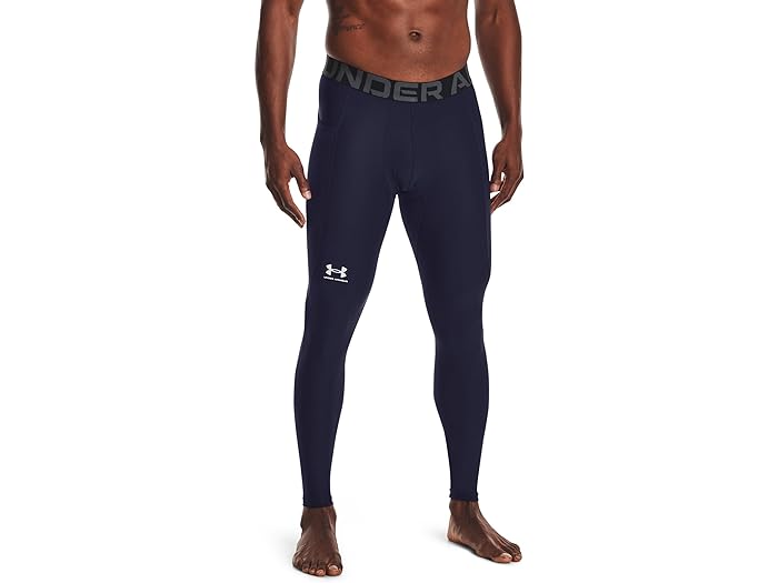 (取寄) アンダーアーマー メンズ ヒートギア アーマー レギングス Under Armour men Heatgear Armour Leggings Midnight Navy/White