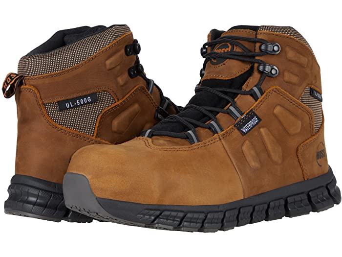 (取寄) ホス メンズ ウルタ ライト ティカブー アトランティック レザー Hoss men Ulta Lite Tikaboo Atlantic Leather Brown