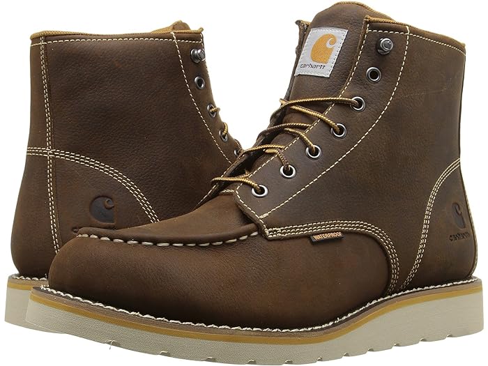 (取寄) カーハート メンズ 6インチ ノン-セーフティ トゥ ウェッジ ブーツ Carhartt men 6-Inch Non-Safety Toe Wedge Boot Brown Oil Tanned Leather 35,035円