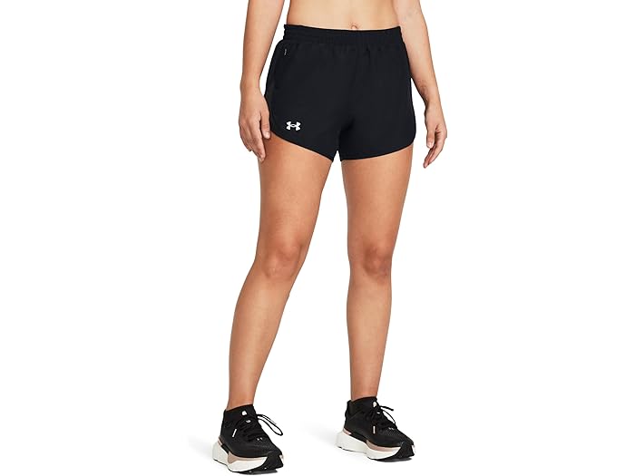 (取寄) アンダーアーマー レディース フライ バイ ショーツ Under Armour women Fly By Shorts Black/Black/Reflective