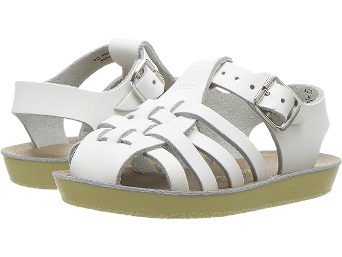 (取寄) ソルト ウォーター サンダル バイ ホイ シューズ キッズ サン-サン - セーラーズ (インファント/トドラー) Salt Water Sandal by Hoy Shoes kids Sun-San - Sailors (Infant/Toddler) White