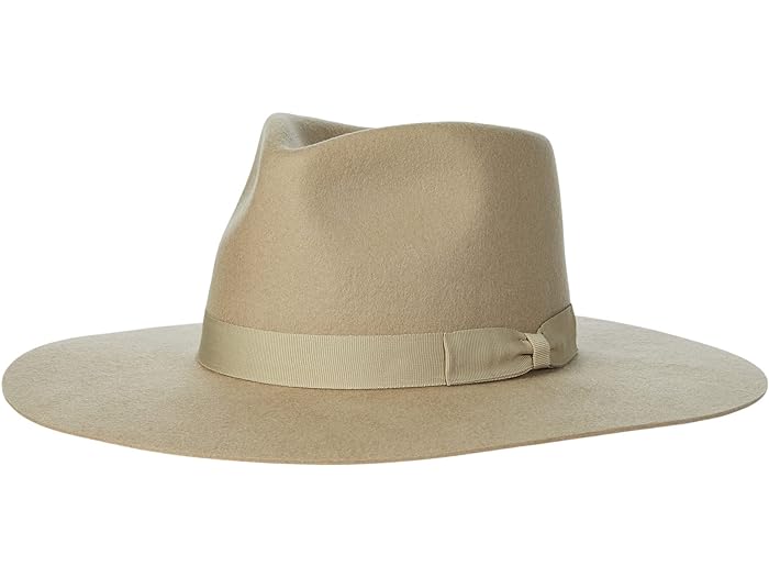 (取寄) サンディエゴハット レディース ウール フェルト スティフ ブリム フェドラ W/ ボウ トリム San Diego Hat Company women Wool Felt Stiff Brim Fedora w/ Bow Trim Beige