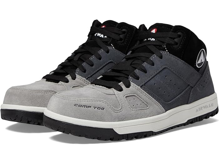 (取寄) エアウォークワーク メンズ モンゴ ミッド コンプ トゥ エー SR Airwalk Work men Mongo Mid Comp Toe EH SR Grey/Charcoal