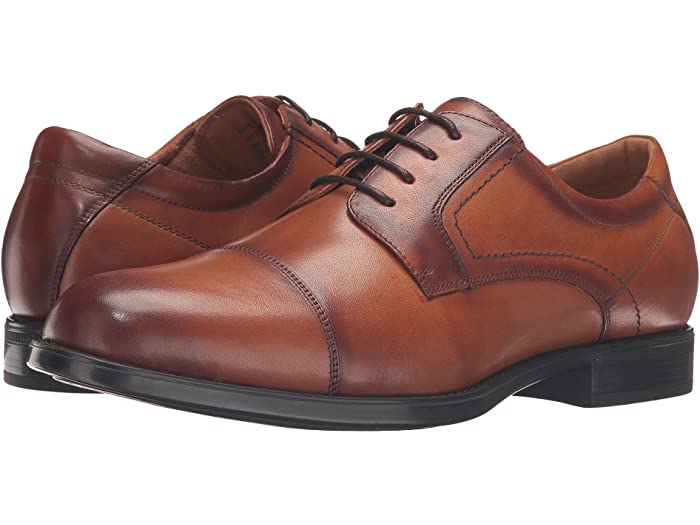 (取寄) フローシャイム メンズ ミッドタウン キャップ トゥ オックスフォード Florsheim men Midtown Cap Toe Oxford Cognac Smooth