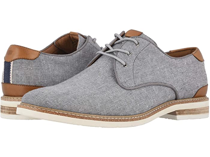 (取寄) フローシャイム メンズ ハイランド キャンバス プレーン トゥ オックスフォード Florsheim men Highland Canvas Plain Toe Oxford Gray Canvas/White Sole