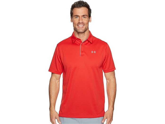 (取寄) アンダーアーマー ゴルフ メンズ テック ポロ Under Armour Golf men Tech Polo Red/Graphite/Graphite