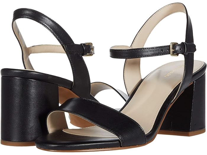 (取寄) コールハーン レディース ジョシー ブロック ヒール サンダル (65 mm) Cole Haan women Josie Block Heel Sandal (65 mm) Black Leather