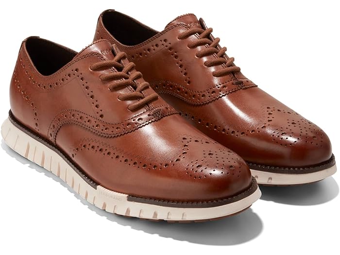 (取寄) コールハーン メンズ ゼログランド リマスタード ウイング ティップ オックスフォード アンライン Cole Haan men Zerogrand Remastered Wing Tip Oxford Unlined British Tan/Ivory