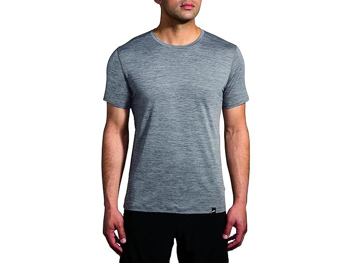 (取寄) ブルックス メンズ ラグゼ ショート スリーブ Brooks men Luxe Short Sleeve Heather Charcoal