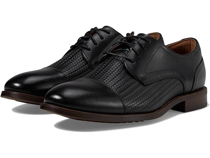 (取寄) フローシャイム メンズ ルッチ ウィーブ キャップ トゥ オックスフォード Florsheim men Rucci Weave Cap Toe Oxford Black