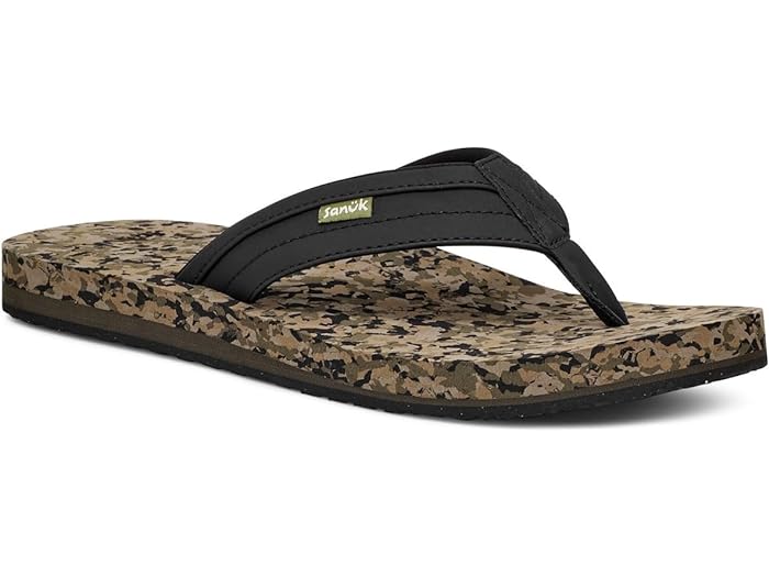 (取寄) サヌーク メンズ ジギー ソフト トップ Sanuk men Ziggy Soft Top Black Multi