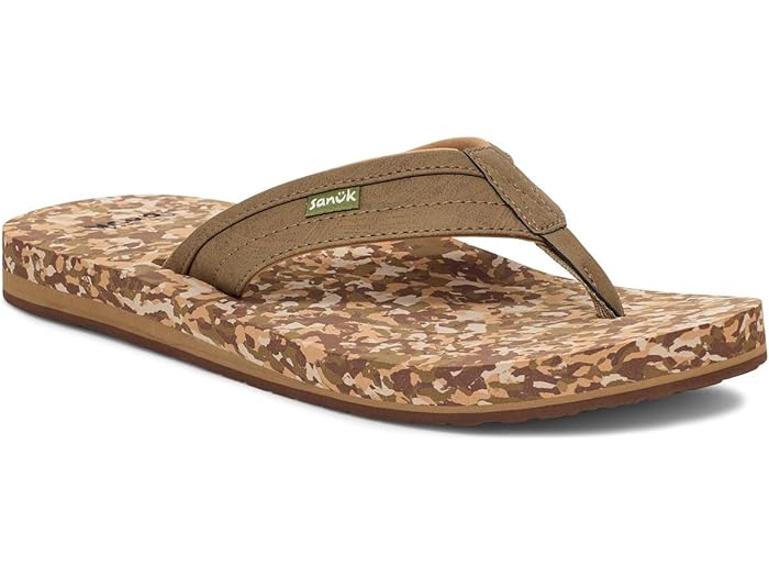 (取寄) サヌーク メンズ ジギー ソフト トップ Sanuk men Ziggy Soft Top Khaki Multi
