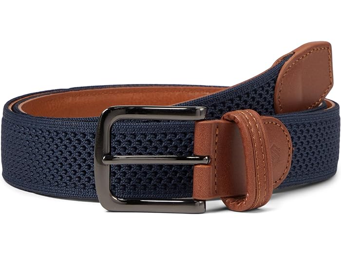 (取寄) ジョンストン&マーフィー メンズ アマースト ニット ベルト Johnston & Murphy men Amherst Knit Belt Navy