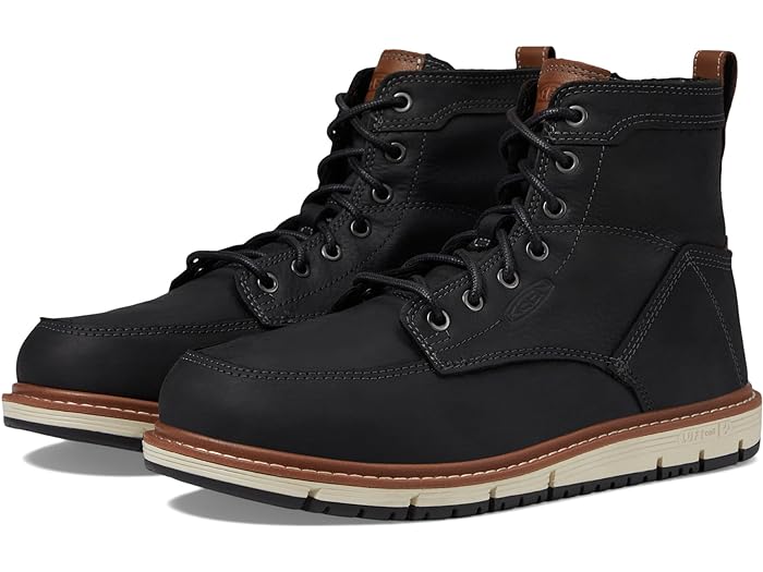 (取寄) キーン ユーティリティ メンズ サン ジョゼ アルミニウム トゥ KEEN Utility men San Jose Aluminum Toe Black/Carmel Cafe