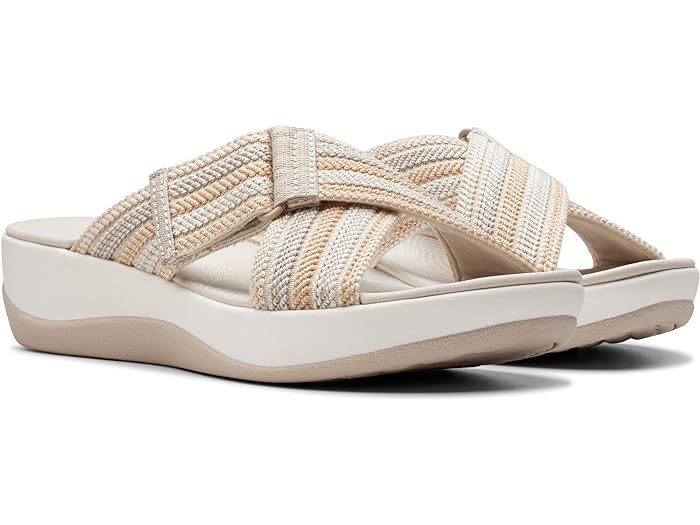 (取寄) クラークス サンダル レディース アーラ ウェーブ コンビ Clarks women Arla Wave Beige Combi