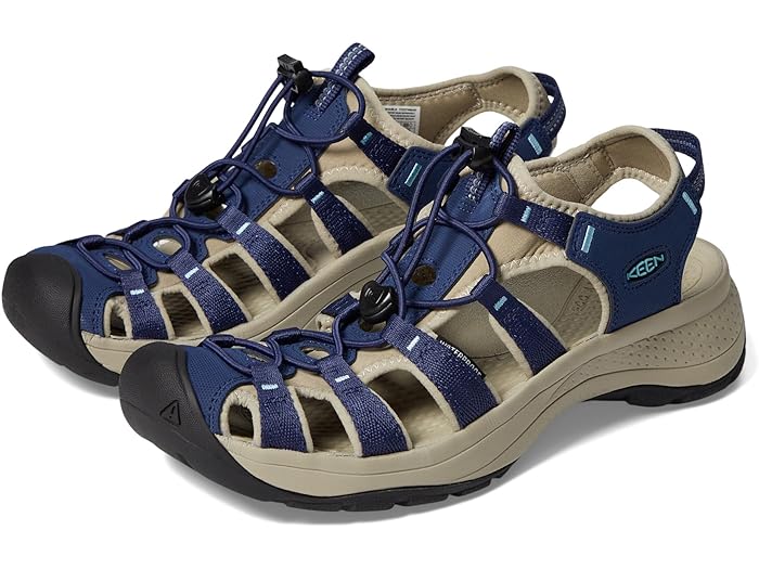(取寄) キーン レディース アストリア ウェスト サンダル KEEN women Astoria West Sandal Naval Academy/Reef Waters