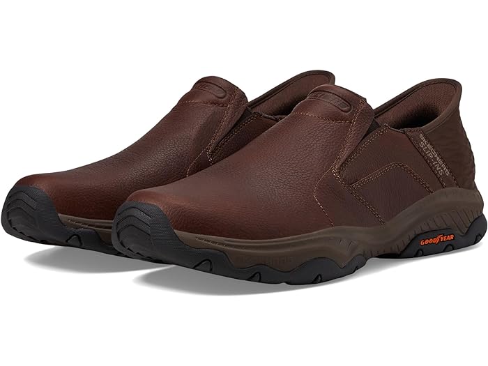 (取寄) スケッチャーズ スニーカー メンズ クラスター ラニガン ハンズフリー スリップインズ SKECHERS men Craster Lanigan Hands Free Slip-Ins Red Brown