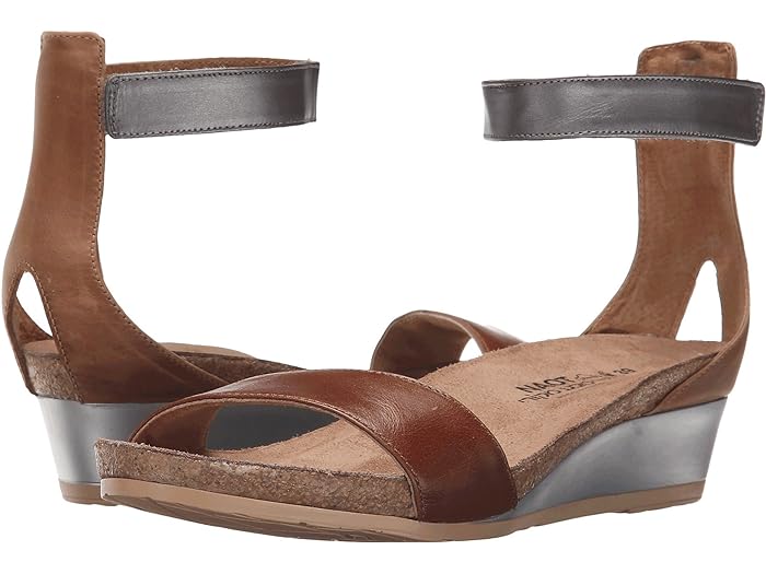(取寄) ナオト レディース ピクシー Naot women Pixie Maple Brown Leather/Latte Brown Leather/Mirror Leather