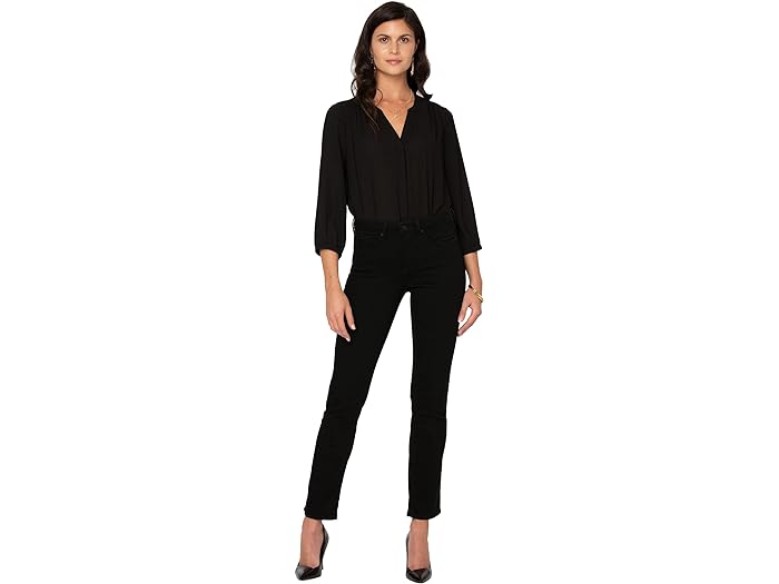 (取寄) エヌワイディージェイ レディース シェリ スリム イン ブラック NYDJ women Sheri Slim in Black Black