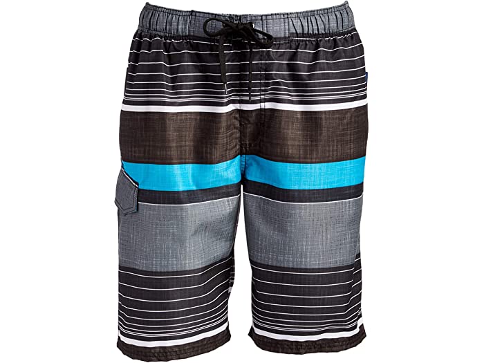 (取寄) カヌ サーフ ボーイズ メンズ バラクーダ スイム トランクス (レギュラー アンド エクステンデット サイズ) Kanu Surf boys Mens Barracuda Swim Trunks (Regular Extended Sizes) Viper Black