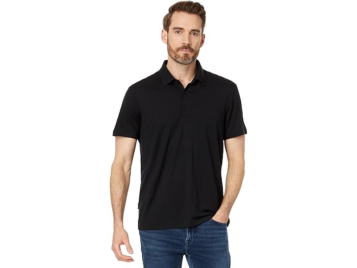 (取寄) アイスブレイカー メンズ 150 テック ライト 3 ショート スリーブ ポロ Icebreaker men 150 Tech Lite III Short Sleeve Polo Black