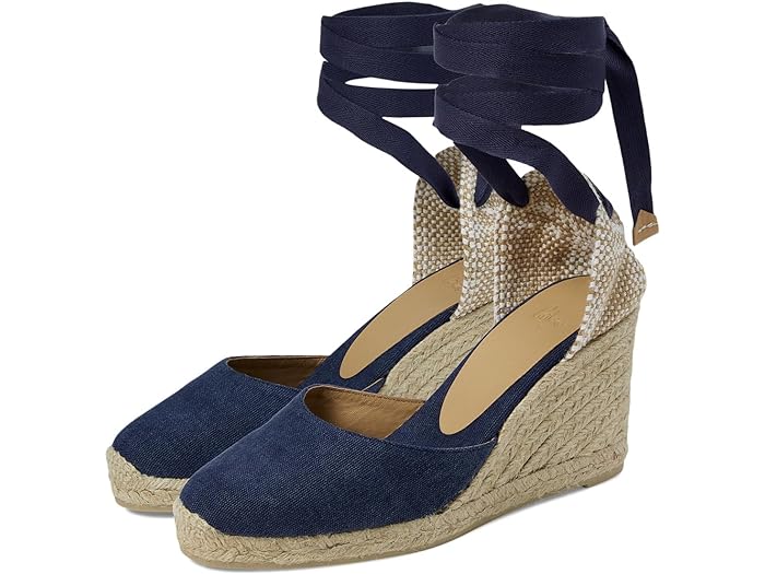 (取寄) カスタニエール レディース カリーナ 60mm ウェッジ エスパドリーユ CASTANER women Carina 60mm Wedge Espadrille Dark Blue