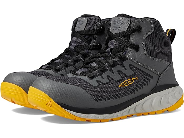 (取寄) キーン ユーティリティ メンズ アーバダ ミッド KEEN Utility men Arvada Mid Steel Grey/Keen Yellow