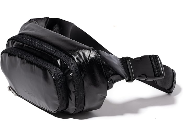 (取寄) バッガリーニ レディース オン ザ ゴー ベルト バッグ ウェスト パック Baggallini women On The Go Belt Bag Waist Pack Black Gloss Ripstop