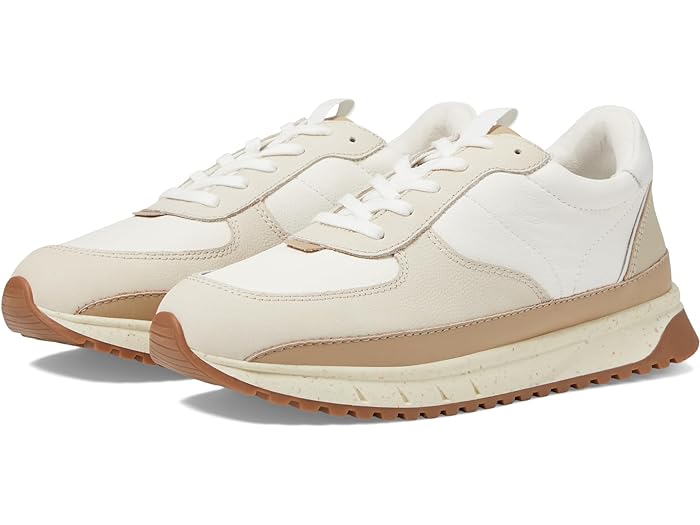 (取寄) メイドウェル レディース キックオフ トレーナー スニーカー イン ニュートラル カラーブロック レザー Madewell women Kickoff Trainer Sneakers in Neutral Colorblock Leather Antique Cream Multi Neutral