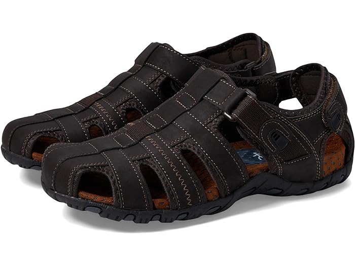 (取寄) ナン ブッシュ メンズ リオ ブラボー フィッシャーマン サンダル Nunn Bush men Rio Bravo Fisherman Sandal Brown