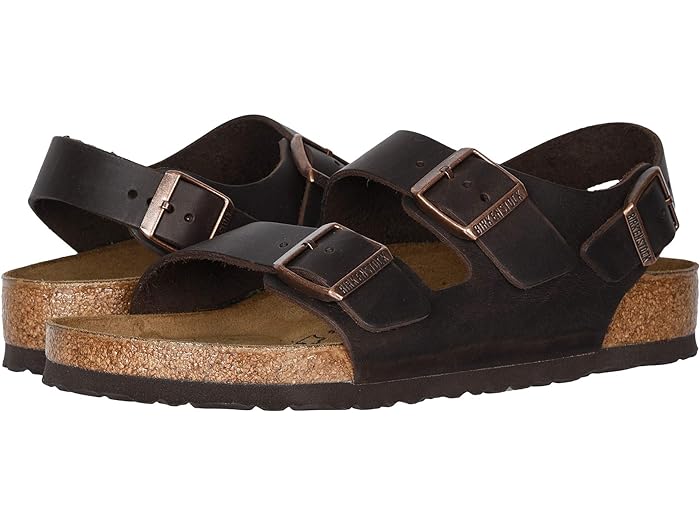 (取寄) ビルケンシュトック ミラノ - オイルド レザー (ユニセックス) Birkenstock Milano - Oiled Leather (Unisex) Habana Oiled Leather