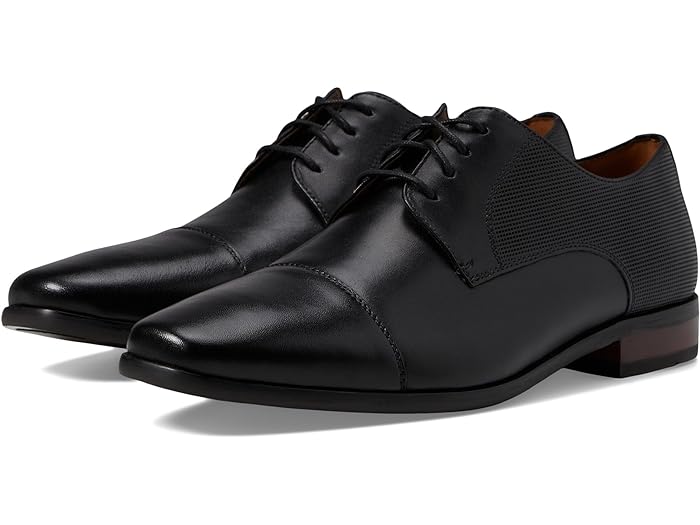 (取寄) フローシャイム メンズ ポスティーノ キャップ トゥ オックスフォード Florsheim men Postino Cap Toe Oxford Black Smooth/Perf