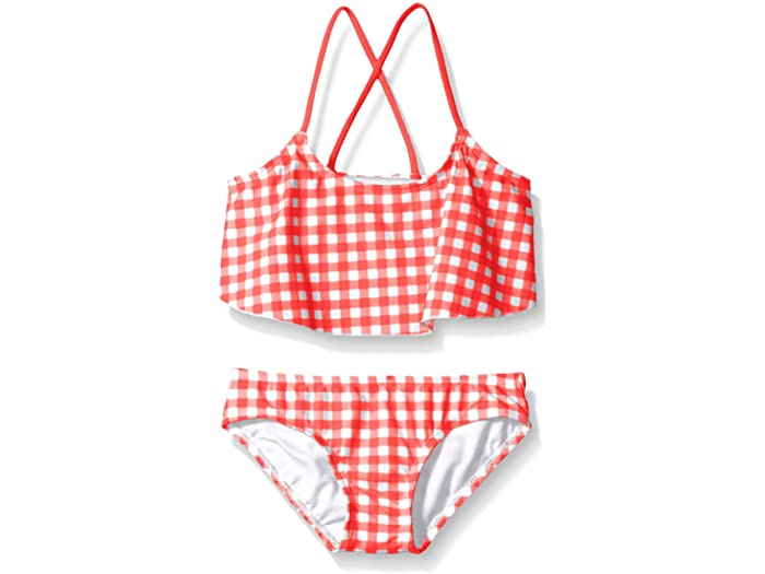 (取寄) カヌ サーフ キッズ ガールズ カーリー フリル ビキニ ビーチ スポーツ 2 ピース スイムスーツ Kanu Surf kids Girls Karlie Flounce Bikini Beach Sport 2 Piece Swimsuit Lilly Red Check
