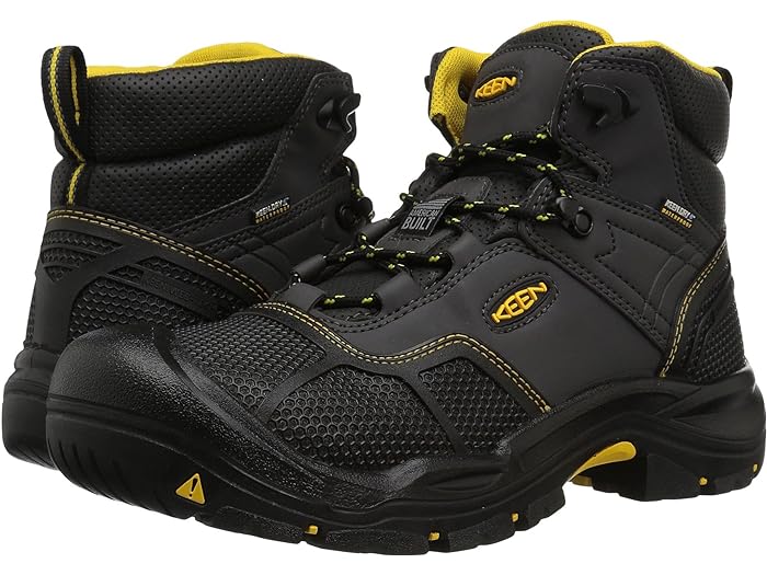 (取寄) キーン ユーティリティ メンズ ローガンデール ウォータープルーフ スティール トゥ KEEN Utility men Logandale Waterproof Steel Toe Raven/Black