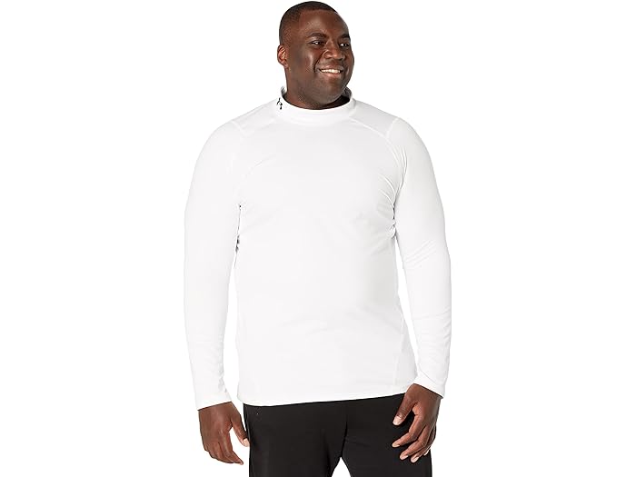 (取寄) アンダーアーマー メンズ ビッグ アンド トール コールドギア アーマー フィッティド モック Under Armour men Big & Tall ColdGear Armour Fitted Mock White/Black