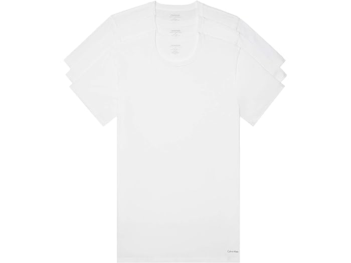(取寄) カルバンクライン アンダーウェア メンズ コットン クラシックス マルチパック ショート スリーブ クルー Calvin Klein Underwear men Cotton Classics Multipack Short Sleeve Crew White
