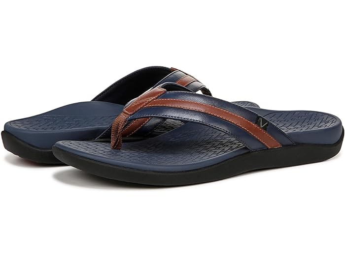 (取寄) バイオニック サンダル メンズ Ｍタイド リ シューズ 靴 VIONIC men シューズ 靴 VIONIC Mtide II Navy Brown Sm Leather