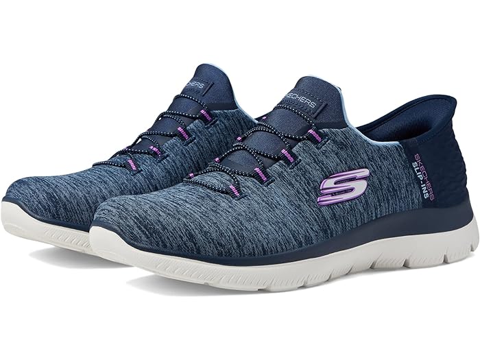 (取寄) スケッチャーズ スニーカー レディース サミッツ - ハンズフリー スリップインズ SKECHERS women Summits - Hands Free Slip-Ins Navy/Purple 14,182円