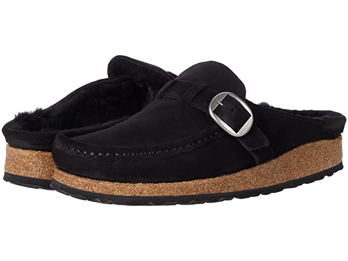 (取寄) ビルケンシュトック レディース バックリー シアリング Birkenstock women Buckley Shearling Black/Black Suede/Shearling