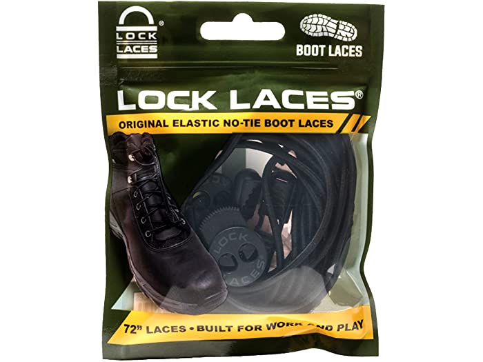 【公式】 最安値で 取寄 ロックレース ロック ブート LOCK LACES Lock Lacesツョ Boot No-Tie Shoelaces Black middleeast-ins.com middleeast-ins.com