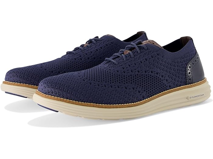 (取寄) コールハーン メンズ オリジナル グランド リマスタード ステッチライト オックスフォード Cole Haan men Original Grand Remastered Stitchlite Oxford Marine Blue/Dark Chocolate/Silver Lining