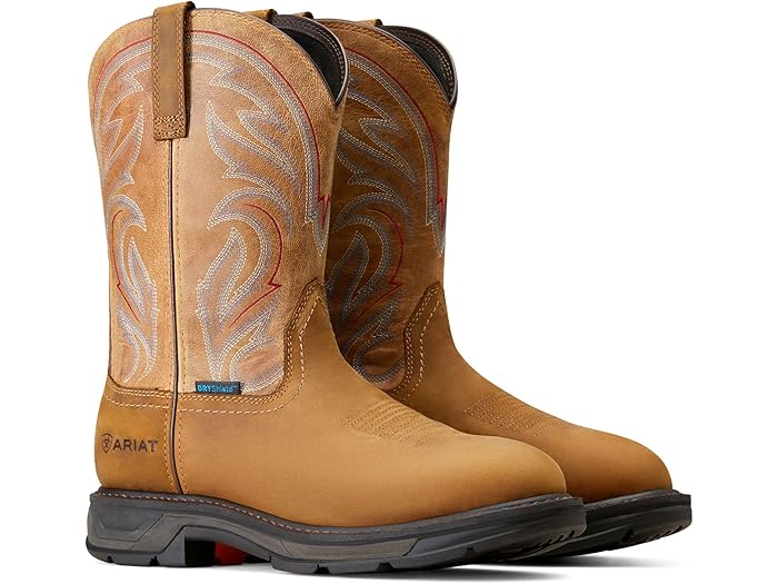 (取寄) アリアット メンズ ワークホッグ Xt ウォータープルーフ ワーク ブーツ Ariat men WorkHog XT Waterproof Work Boots Distressed Brown