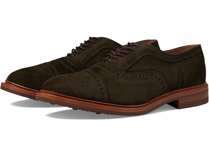 (取寄) アレンエドモンズ メンズ ストランドモック キャップ トゥズ Allen Edmonds men Strandmok Cap Toes Hunting Green Suede