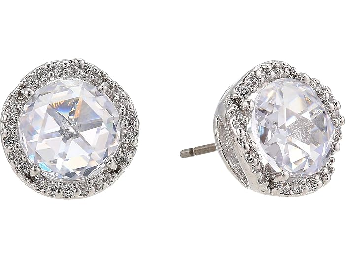 (取寄) ケイトスペード レディース ザット スパークル パヴェ ラウンド ラージ スタッズ イヤリングス Kate Spade New York women That Sparkle Pave Round Large Studs Earrings Clear/Silver 11,715円