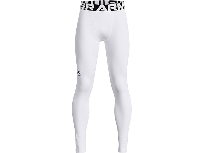 (取寄) アンダーアーマー キッズ ボーイズ コールドギア アーマー レギングス (ビッグ キッズ) Under Armour Kids boys ColdGear Armour Leggings (Big Kids) White/Black