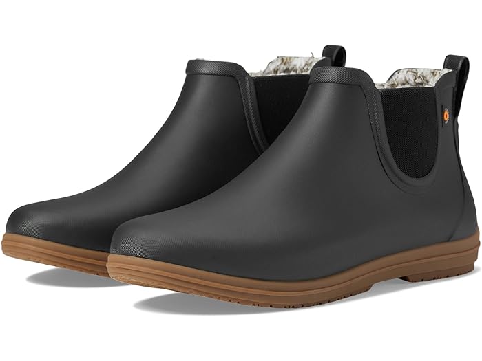 (取寄) ボグス レディース スイートピー リ チェルシー プラッシュ Bogs women Sweetpea II Chelsea Plush Black